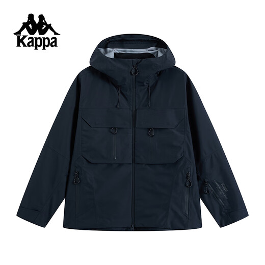 
Kappa (Kappa) back-to-back outdoor jacket jacket couple sports windproof jacket black-9902 L