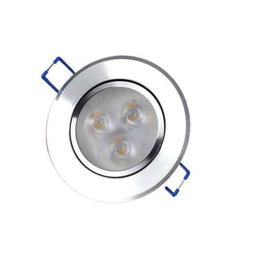LED small spotlight 3W color spotlight opening 5cm 6cm bar wine cabinet bull's eye downlight ceiling 5.5 hole light small 3W upgraded white light (opening 5-5.8CM)