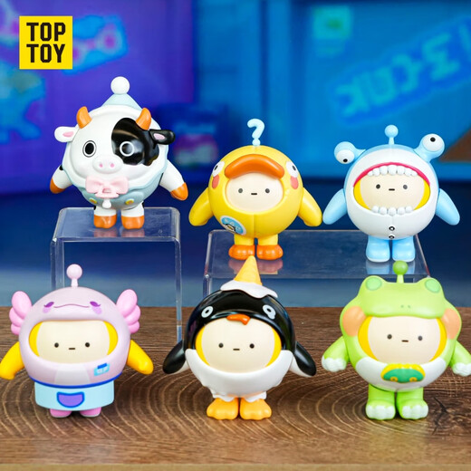 TOP TOY蛋仔派对换装蛋仔系列积木拼装盲盒儿童玩具男孩生日礼物单盒