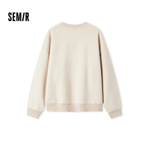 Semir Shopping Mall Same Style Women's Oversize Fever Antibacterial 2024 Winter Embroidered Fleece Top 101724116004