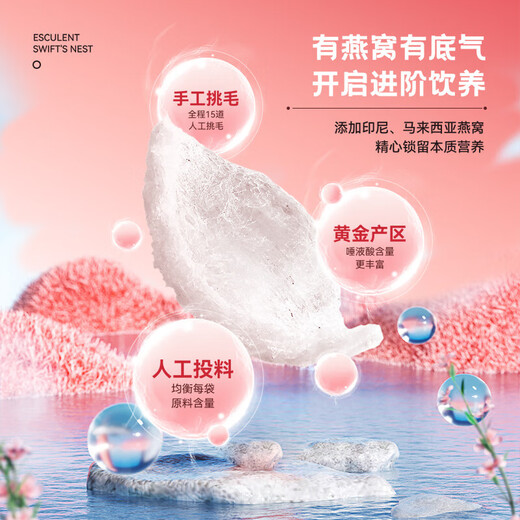 泡小燕 燕窝银耳羹饮营养早餐代餐即食燕窝银耳滋补送礼盒送女友父亲节 5盒套餐【送焖烧杯+礼品袋】