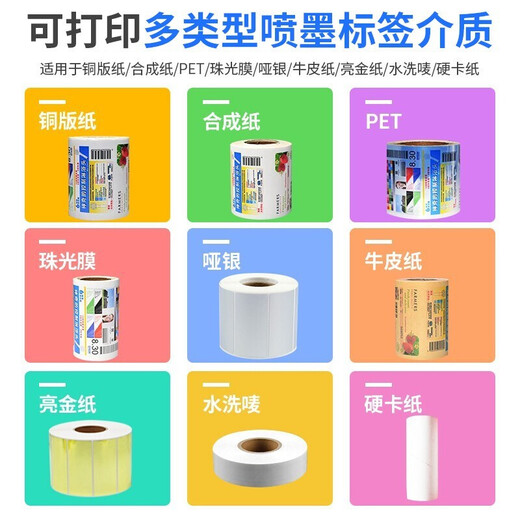 斯奈德（sinaide） 斯奈德 爱普生TM-C3520标签纸 TM-C7520G 喷墨不干胶打印纸 喷墨涂层合成纸(不干胶标签纸)*1卷 70mm*30mm 1200张(模切纸)