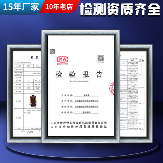 Xinbaolin high-altitude work full-body anti-fall European-style five-point safety belt single small hook 2 meters with buffer bag