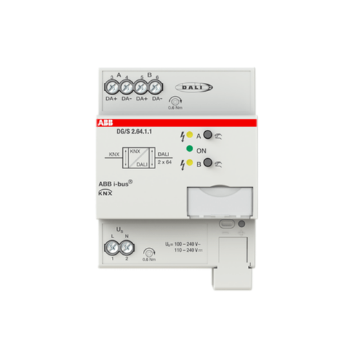 SD/S 2.16.1 Fluorescent lamp dimmer 2-channel 1-10V intelligent dimming system KNX protocol ABB I-BUS