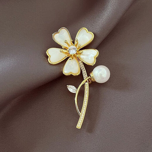 Peizhou flower brooch, feminine and high-end brooch, suit corsage, type A