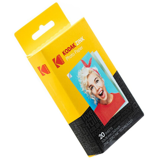 KODAKZink 2X3 inch photo paper Kodak PRINTOMATIC, Smile series instant photo paper instant inkless photo paper 20 sheets