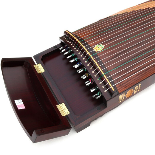 Marca dunhuang dunhuang guzheng 698jm flores como sueños 698t/5698jt Lady's Lady's Dama especialmente seleccionada Sandalwood amarillo de hoja ancha para jugar la colección 9698oo Natural Real (conjunto completo de accesorios)