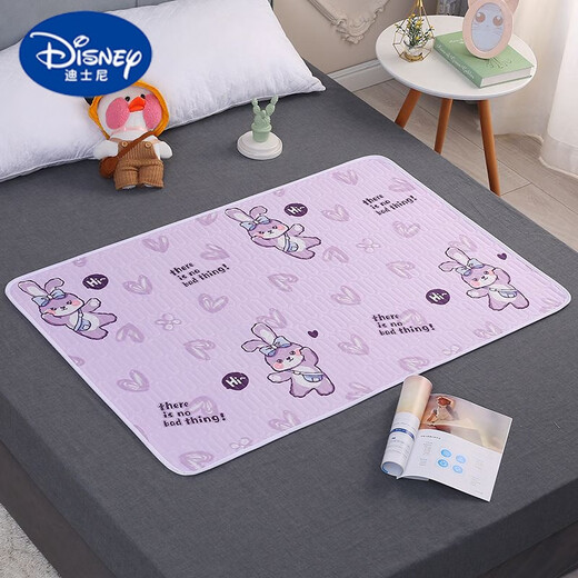 迪士尼（Disney）婴儿隔尿垫大床可洗透气姨妈垫老人成人大童防漏尿布垫可水洗床垫 枫叶(五层一体) 120*80厘米(一条装)
