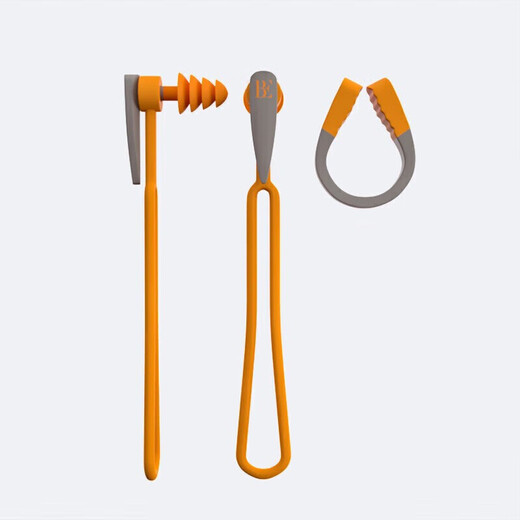 BALNEAIRE high-end holiday nose clip earplug set 3D skeleton anti-slip nose clip silicone for children