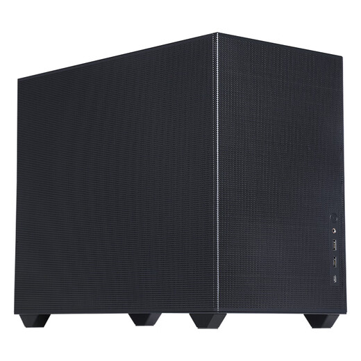 先马（SAMA）趣造2air黑色 游戏办公桌面主机小机箱 四面网孔散热/易拆结构/支持matx主板ATX电源/标配Type-C