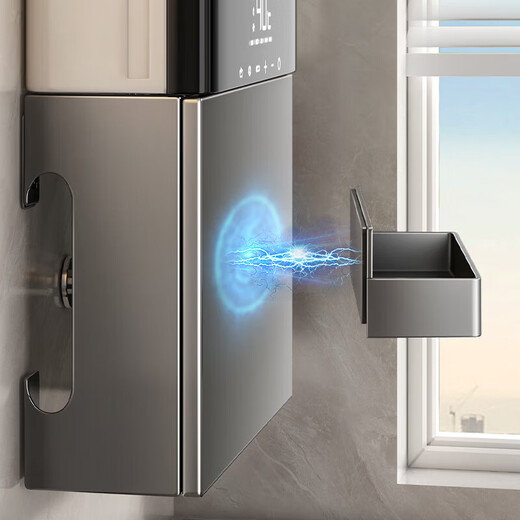 Tiandiyu (TDYU) water heater shielding cover, gas pipe shielding, decorative hole board, kitchen wall-mounted natural gas concealing board, storage rack, gun gray, magnetic panel + flagship 4-piece set 35cm