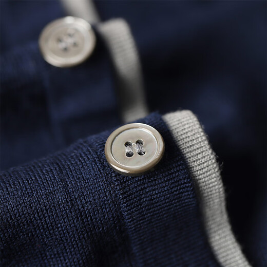 
GY goldlion GY cardigan men's autumn and winter sweater casual warm 100% pure wool cardigan knitted sweater men's nanny blue M