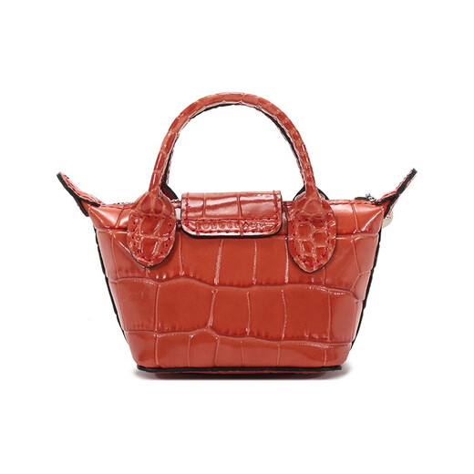LONGCHAMP Women's LE PLIAGE CUIR series cowhide change packaging decoration bag women's bag gift women 10099 HVC 838 coral color