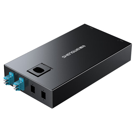 Shengwei fiber terminal box 2-port 4-core single-mode LC full-fitted tail fiber flange desktop optical cable fusion box fiber continuous coupling distribution frame FWBO-144L-S