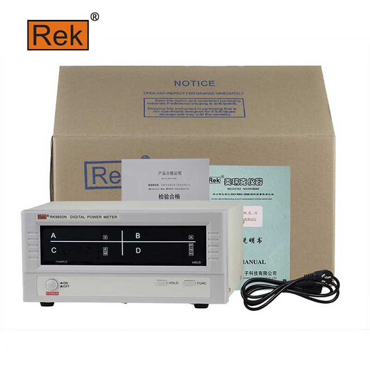 RK9800N数字功率计数显电量测量仪台式高精度功率电参数测试仪 RK9901N(报警型12KW)