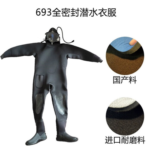 Apocalipsis 693 Suit de buceo seco de una pie