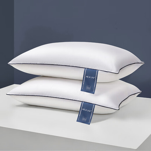 Heilan House (HLA) pillow, 100% cotton fabric, washable fiber pillow, dormitory student cervical vertebra pillow to aid sleep, five-star hotel pillow core, hot seller, skin-friendly pure cotton, single side