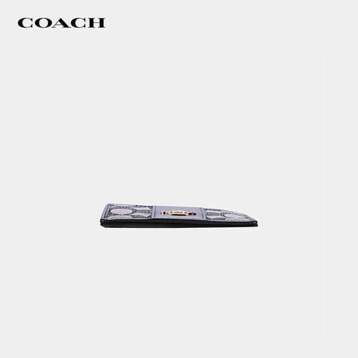 COACH蔻驰女士卡包经典老花多卡位卡夹织物配皮证件包轻奢风礼物女 CU988 IMX1X