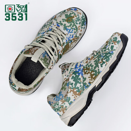 3531 new style camouflage liberating shoes spring and summer military training physical training shoes ultra-light running shoes labor protection rubber shoes camouflage shoes 3531 07 camouflage 36