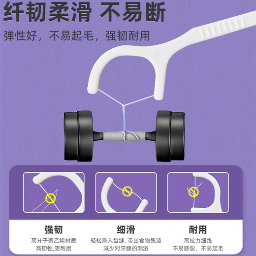 
Yichijie single-stack floss household portable floss fine and smooth tooth picking independent disposable bag floss rod 150