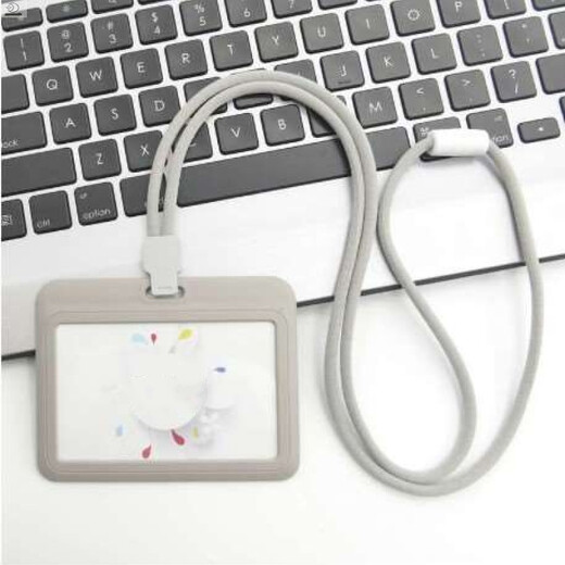 Tarjeta de trabajo, marca de fábrica, tarjetero de comida horizontal y vertical, juego de documentos, tarjeta escolar, tarjetero de autobús, cordón, tarjetero engrosado para personas mayores, versión horizontal C5 blanca vertical + cuerda redonda naranja 9734