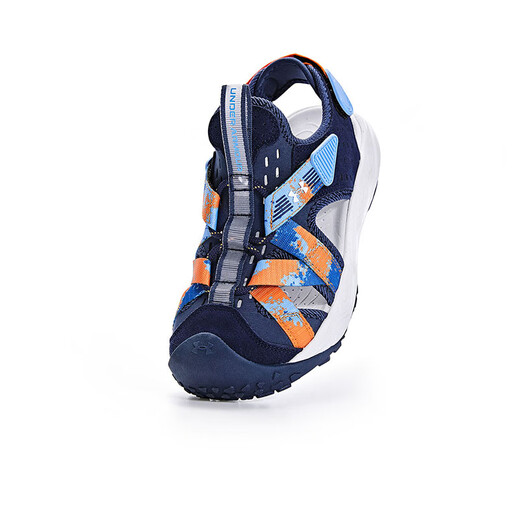 Under Armor children's shoes, children's sandals, summer men's and women's toe-toe beach shoes, outdoor casual river shoes 2421505 navy blue 34