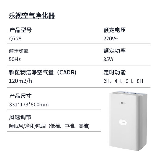 
LeTV (Letv) M719 intelligent sweeping robot air purifier