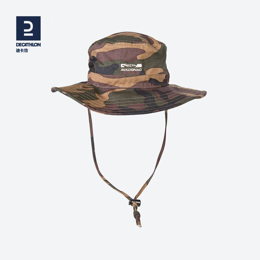 Decathlon (DECATHLON) outdoor hiking and hiking fisherman camouflage hat hat men's sun hat women's fashionable SOL camouflage (corded and breathable style) head circumference 60cm
