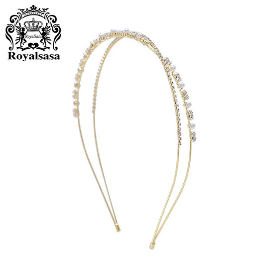 Royal sasa royal salsa narrow imitation crystal Korean internet celebrity face wash headband versatile simple fresh super fairy sweet pressure hair hoop