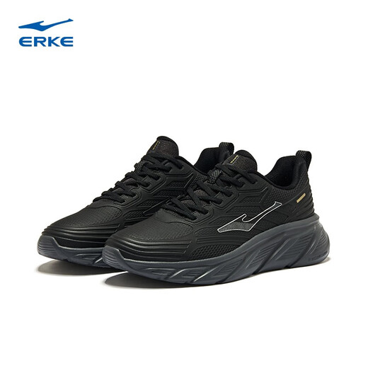 Hongxing Erke running shoes men's spring water-resistant running shoes men's soft sole wear-resistant leather sports shoes chasing clouds 42