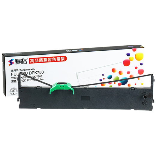 赛格适用富士通DPK750K色带DPK760 DPK700K DPK770E 760K 770K 760E DPK2780K 6630K针式打印机色带 色带架/色带框(内含色带芯装机即用)