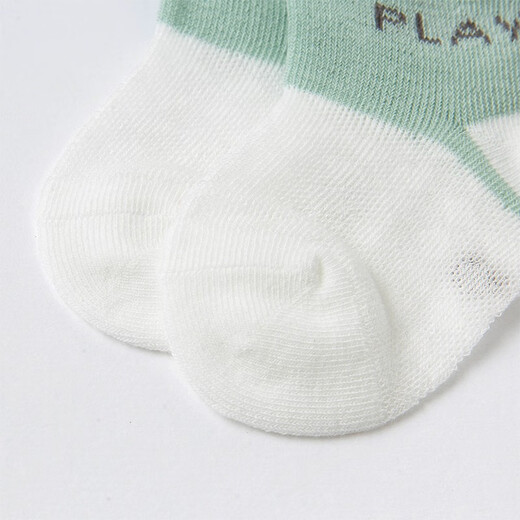 David BELLA (DAVE/BELLA) [Two pairs] Children's clothing, fashionable lace children's socks, girls' short socks, new summer boys' baby socks, gray-green group DBX16787 11CM (recommended foot length 12-14cm)