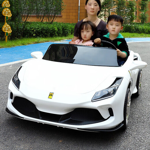 沃米特【1.7米亲子车】儿童电动车可坐大人双座汽车可驾驶遥控玩具童车 红色：12V14A电瓶+软轮+早教音乐