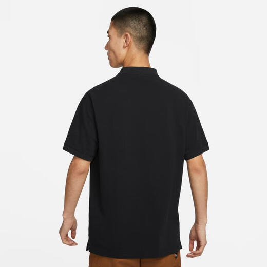 耐克（NIKE）Club 男子商务翻领短袖T恤休闲简约针织上衣百搭透气运动POLO衫 FN3895-010 L