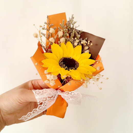 Wilkie pocket bouquet mini small bouquet holding roses dried flowers fake flowers Teacher's Day gift meeting flowers romance in pocket [a bouquet of red roses]