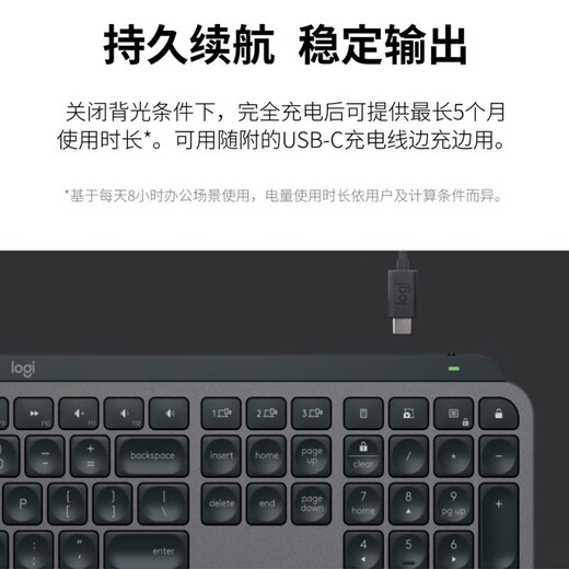Logitech MX Keys S wireless Bluetooth keyboard office keyboard ultra-thin full-size smart backlight light tone portable keyboard MXKeys S+Anywhere3S keyboard and mouse set white