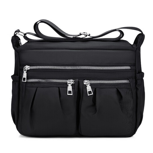 QUEENJOY multi-functional shoulder cross-body bag for women nylon Oxford cloth large capacity middle-aged women's bag mother bag mommy bag red