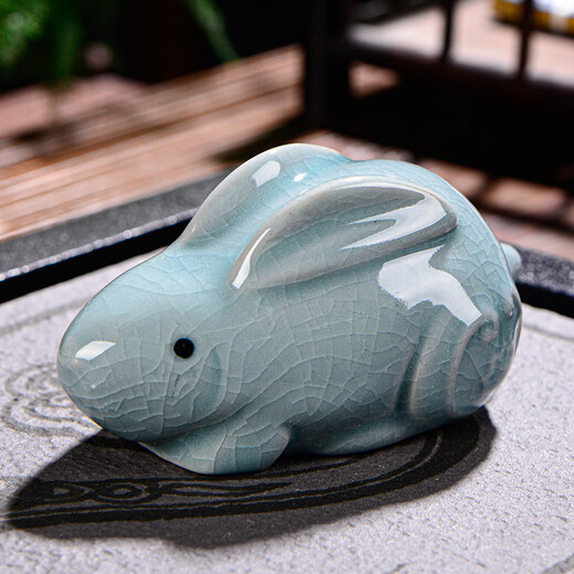Jingchen Ceramics Ru Kiln boutique tea pet opening piece 12 zodiac tea ceremony ornaments tea play opening piece gift tea pet Dragon