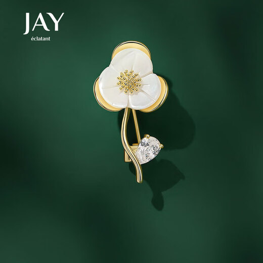 Jay flower anti-exposure brooch neck accessories give birthday gifts to mother-in-law and elders