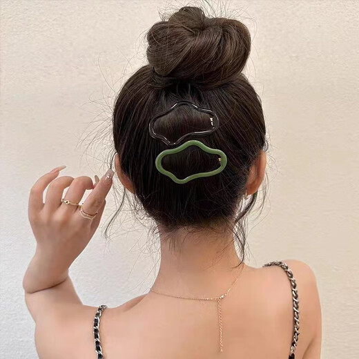 Jieweiyi hair clip cloud broken hair bb clip forehead bangs one word side clip headwear hair clip women's back of the head BH-FJ092 main picture mixed color 5 pack