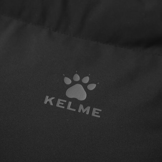 KELME Sports Hooded Cotton Jacket 2025 Winter New Heat Storage Warm Cotton Jacket Thickened Fashionable Bread Jacket Agate Black Graphene Heat Storage 2XL