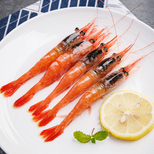 Fresh Beijing imported Greenland Arctic sweet shrimp, net weight 2Jin Jin is equal to 0.5 kg, 90-150 pieces, raw sweet shrimp for New Year's Eve dinner