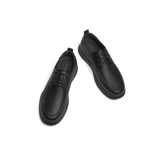 Red Dragonfly Left Month Gift Casual Leather Shoes 25 Spring Men's Shoes Sheepskin Comfort Business Shoes WTA15123 Black 40
