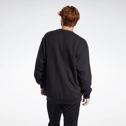 Reebok Reebok Paare Model Crew Basic Logo Classic Dicked Long Sleeve Pullover Pullover GU3873 GU3883_Black A/XL