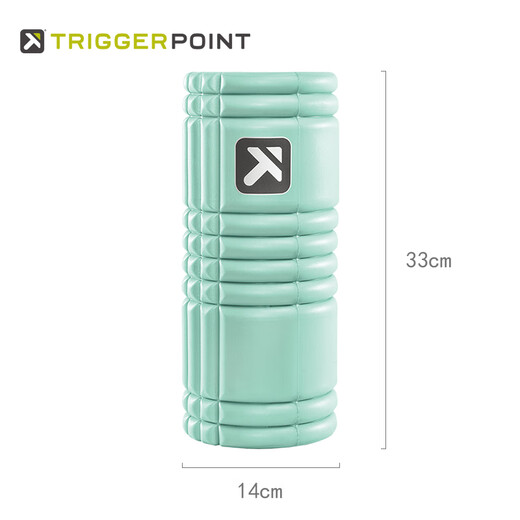 TRIGGERPOINT瑜伽泡沫轴筋膜肌肉滚轴放松健身瑜伽柱肌肉狼牙棒运动恢复进口 【标准型】薄荷绿