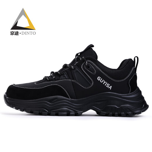 Jingtu (Jingu) Arbeitsschutzschuhe für Herren-Stahlkopfkleidung-resistentes Anti-Smashing und Anti-Smashing-Weich-Sohle-Isolierung Leichte Sicherheitsarbeit alte Schuhe 01 [Super leicht und komfortabel] Anti-Smashing und Anti-Punty-Hot-Verkauf 42