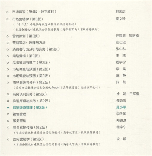 
[Genuine I Weixia] Marketing Channel Management (2nd Edition of Marketing Applied Textbooks for General Colleges and Universities) 97873002**724 97873002**724 Fan Xiaojun