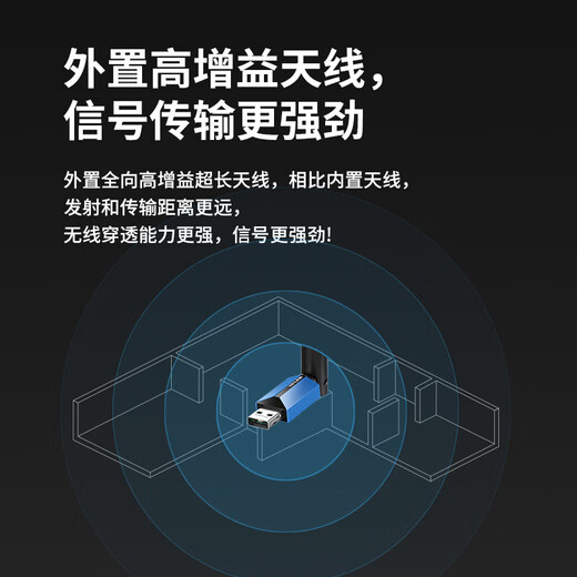 Pulian (TP-LINK) Wi-Fi6 Gigabit-Wireless-Netzwerkkarte, Desktop-WiFi7, Computer, treiberfreier Empfänger, unbegrenztes Netzwerk, Notebook, Dualband, extern, USB-Host, 5G-Signalantenne, dediziertes Linu, Wi-Fi6 Dualband AX900, treiberfrei, extern