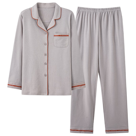 Modal couples pajamas spring and autumn cotton long-sleeved pajamas 2025 new Korean style one man and one woman home wear set A34629 couple set M women get men L