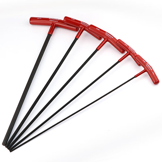 XMSJT柄内六角匙 t型内六方扳手2 2.5 3 4 5 6 8 10mm 5mm(总长度356mm)16464